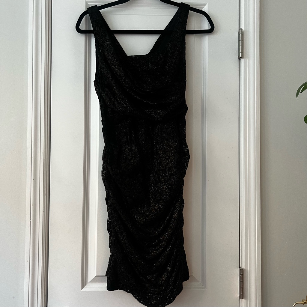 Express Lace Black Cocktail Dress